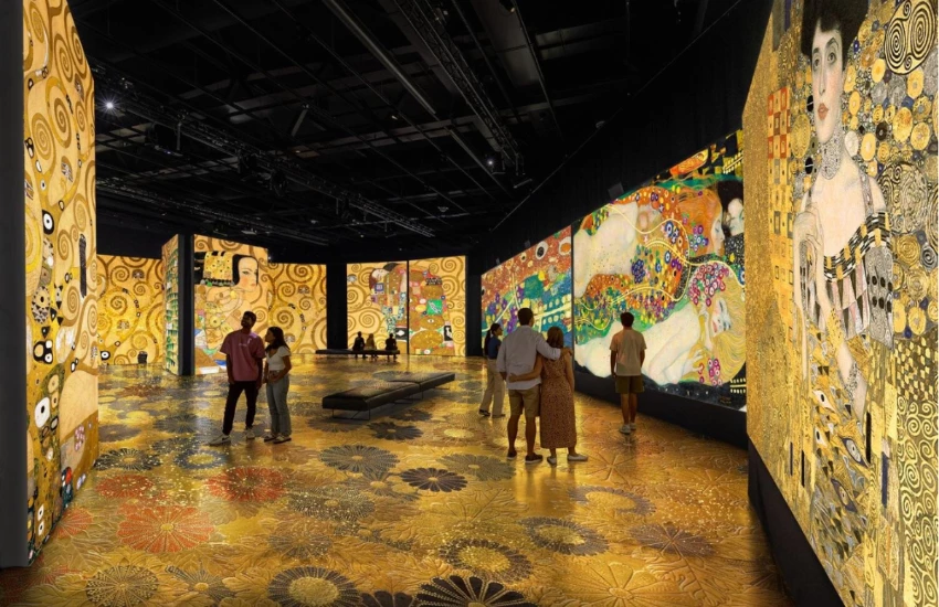 藝術家克林姆沉浸式展覽登陸大阪,360度黃金世界配樂香氛全感官體驗,奧地利黃金畫家經典重現,五感沉浸藝術饗宴。 藝術家克林姆沉浸式展覽登陸大阪,360度黃金世界配樂香氛全感官體驗,奧地利黃金畫家經典重現,五感沉浸藝術饗宴。