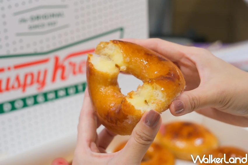 烤布蕾甜甜圈快閃16天!Krispy Kreme烤布蕾甜甜圈,加碼烤布蕾夾心貝開吃。 烤布蕾甜甜圈快閃16天!Krispy Kreme烤布蕾甜甜圈,加碼烤布蕾夾心貝開吃。