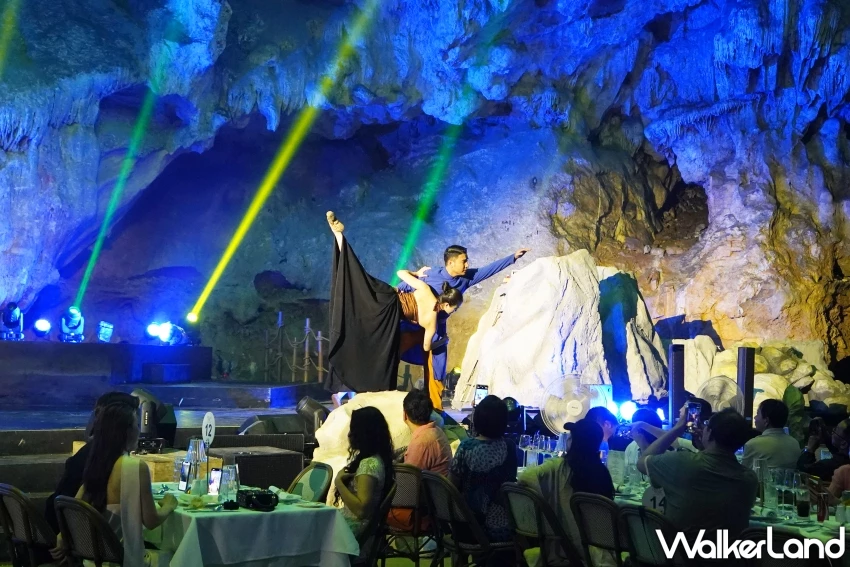 越南旅遊新亮點!龍騰碧珠洞 在石灰岩洞中結合沉浸式表演與晚宴,最夯下龍灣景點。