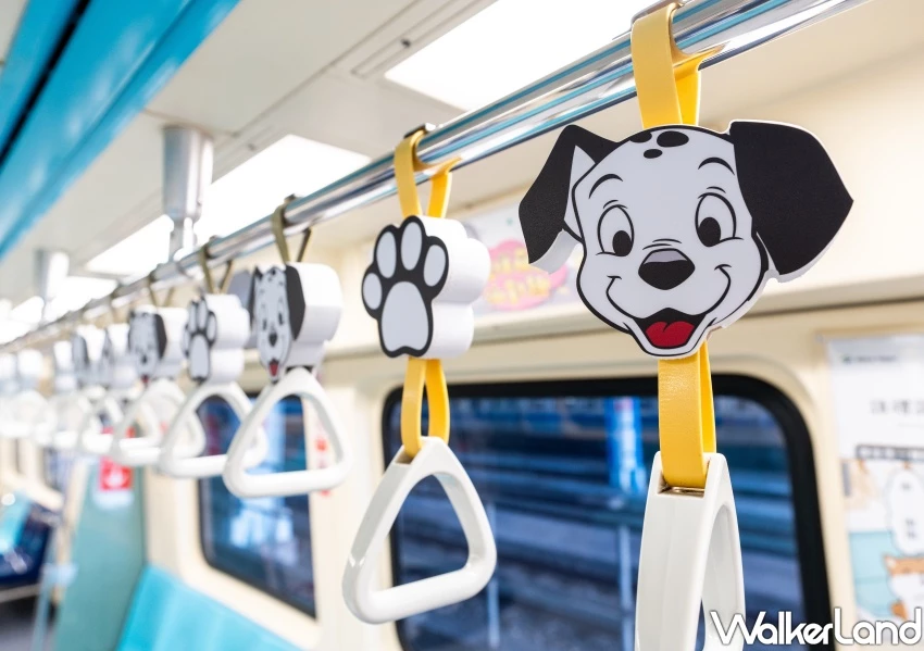 台北捷運迪士尼貓狗列車!拉環變魯斯佛、101忠狗爆萌,教你怎麼搭到。