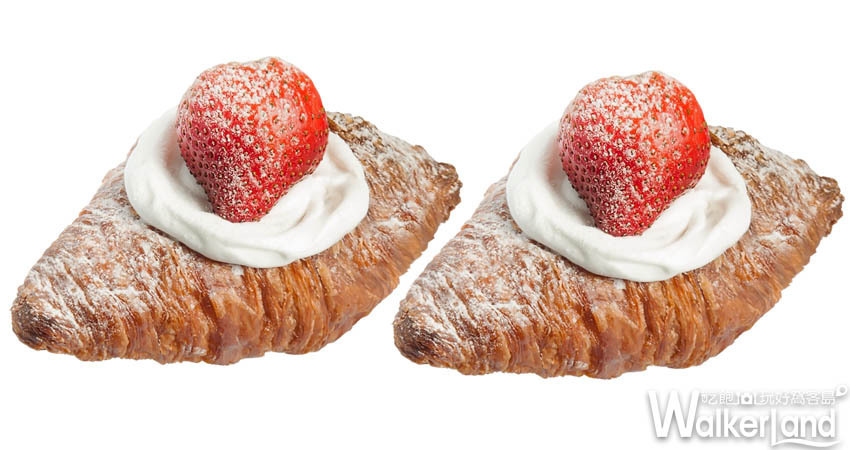 八月堂草莓甜點「草莓卡士達可頌」 / WalkerLand窩客島提供