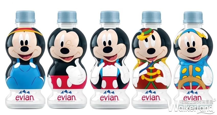 evian米奇90週年限定造型礦泉水 / WalkerLand窩客島提供 evian米奇90週年限定造型礦泉水 / WalkerLand窩客島提供