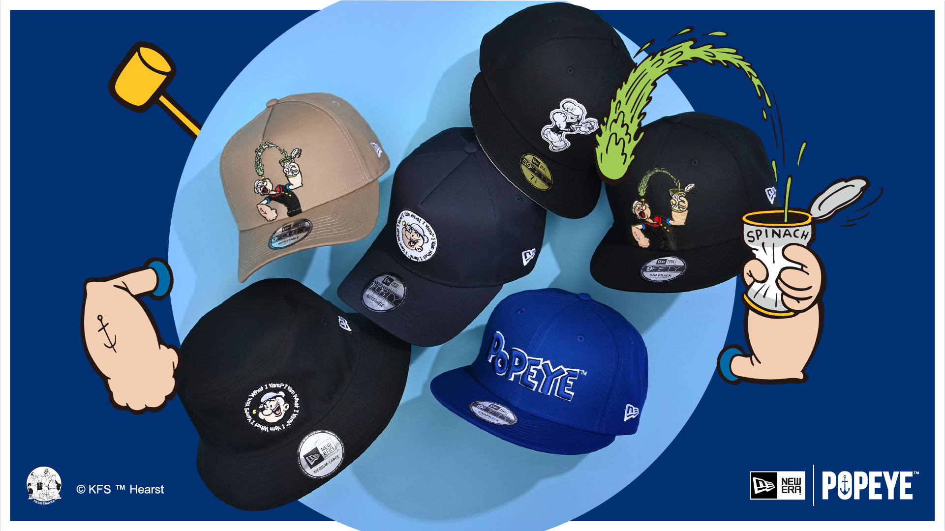 大力水手卜派真人原型現身，New Era X POPEYE「卜式」旋風再次席捲潮流界