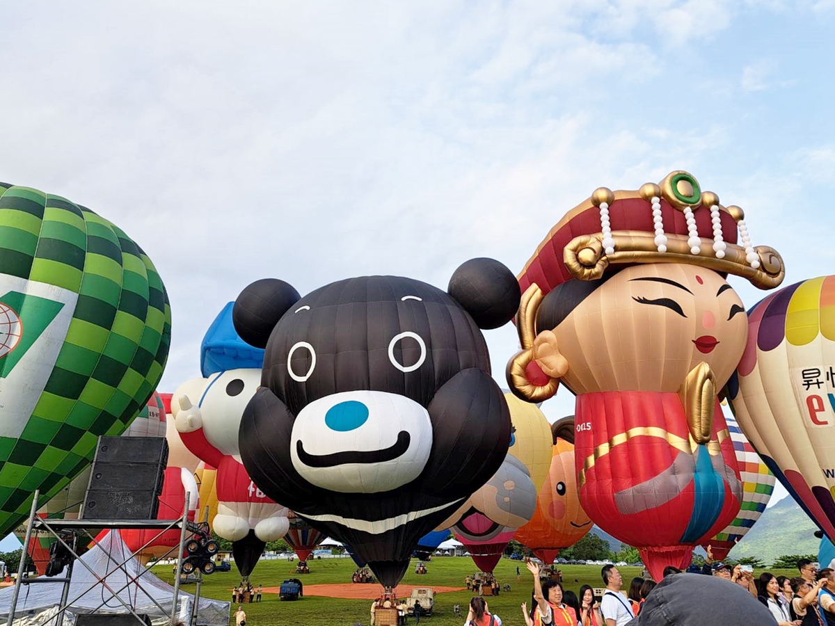 超有台灣味的熱氣球台東升空！除了媽祖還有台北市吉祥物熊讚，未來還要飛上歐洲天際