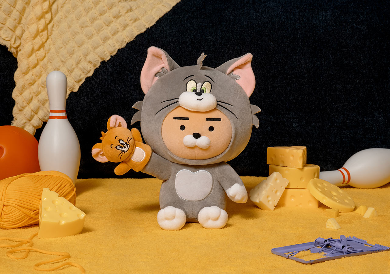 心臟爆擊！Kakao Friends×《Tom and Jerry》聯名小物登場，萊恩湯姆貓、春植傑利鼠可愛炸