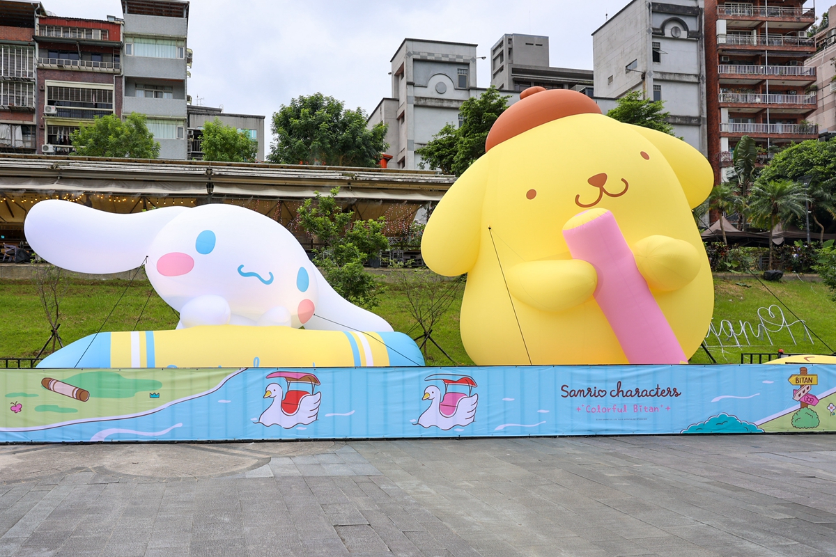 可愛擊爆！巨型三麗鷗家族現蹤新店，Hello Kitty攜家族明星於「2023碧潭地景裝置藝術節」登場