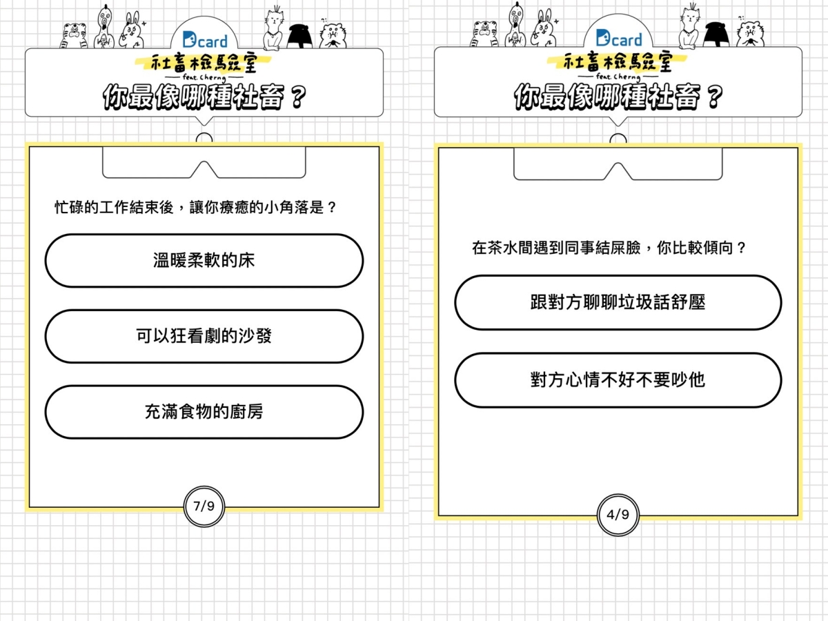 社畜必做職場奴性心理測驗！網路論壇Dcard推《社畜檢驗室》，用9題測出你是雷包還是神隊友？