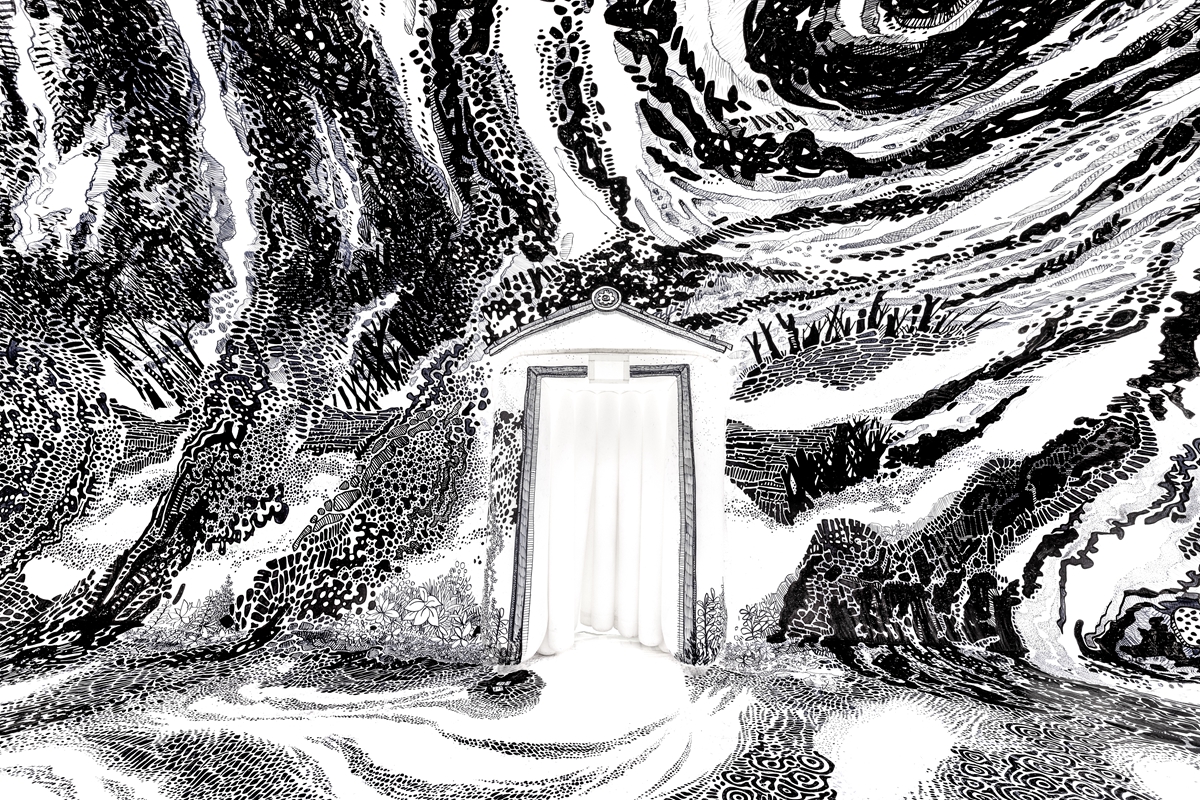 《眠夢 - 感官浮游》沈浸式展覽於屏東看海美術館開展！進入藝術家大岩奧斯卡 Oscar Oiwa 的黑白奇幻夢境