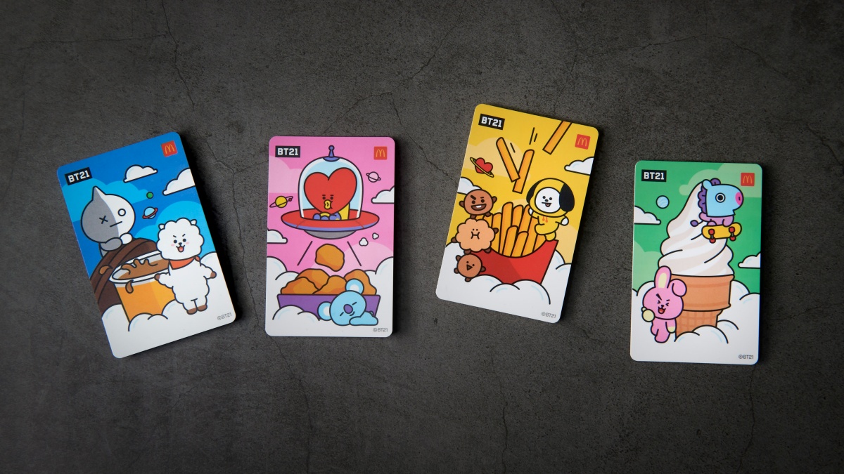 BT21粉準備去麥當勞報到！麥當勞×BT21推全新限定包裝、造型甜心卡，還有超萌小廢包讓你把雞塊帶著走