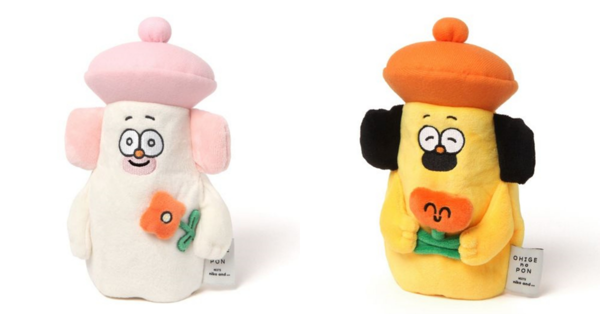 少女心噴發！niko and ... ×日本人氣插畫角色「胡子碰碰」聯名小物正式登場，托特包、公仔鑰匙圈全都可愛炸