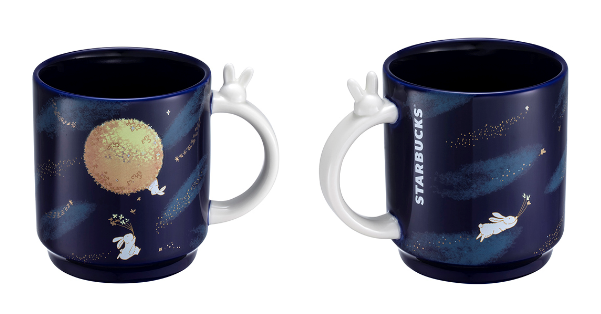 星巴克2023中秋新品登場！超萌「毛絨玉兔」水瓶、「兔兔賞月」馬克杯讓人少女心秒噴發