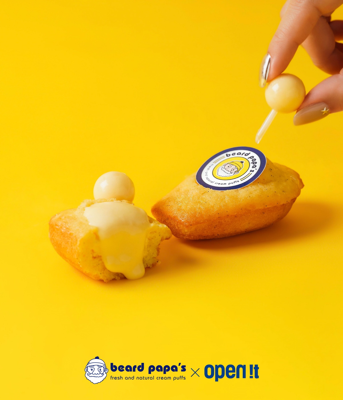 這聯名也太夢幻！「open it.」×「beard papa's」推限定瑪德蓮禮盒，用爆漿卡士達內餡療癒螞蟻人的胃