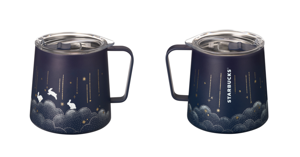 星巴克2023中秋新品登場！超萌「毛絨玉兔」水瓶、「兔兔賞月」馬克杯讓人少女心秒噴發
