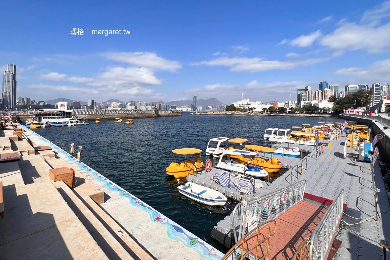 香港藝術亮點。維港新活力｜灣仔水上運動樂園可愛公仔。堅尼地城卑路乍灣海濱落日