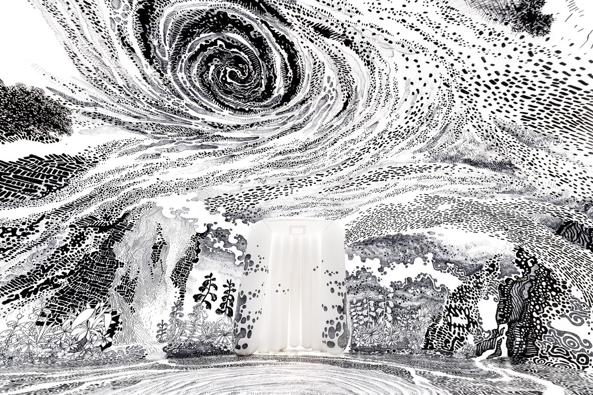 《眠夢 - 感官浮游》沈浸式展覽於屏東看海美術館開展！進入藝術家大岩奧斯卡 Oscar Oiwa 的黑白奇幻夢境
