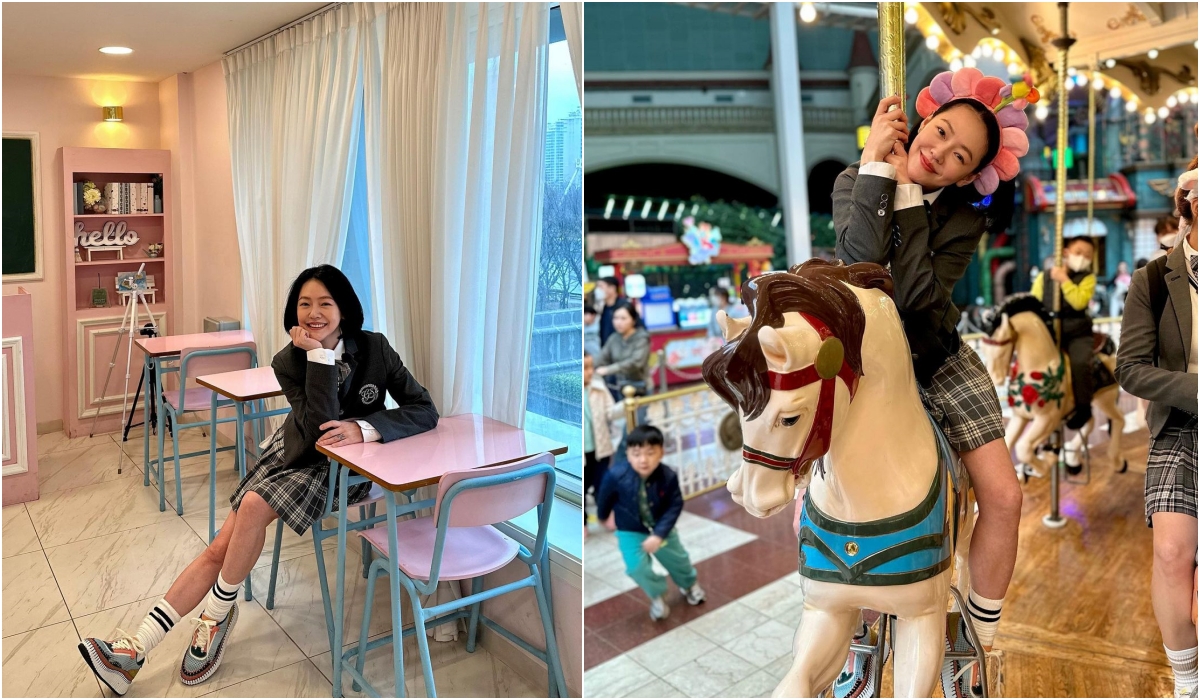 跟著小S遊韓國！穿高中生制服去樂天世界回憶青春、換上傳統韓服當王后氣勢鎮壓全場