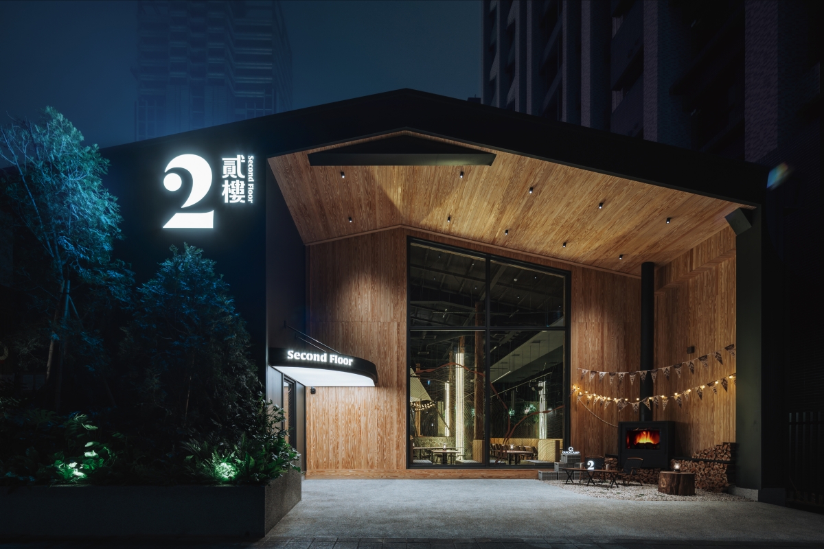 貳樓在林口闢了一區露營地！營火、山中小屋、印地安帳，新店白色情人節開幕