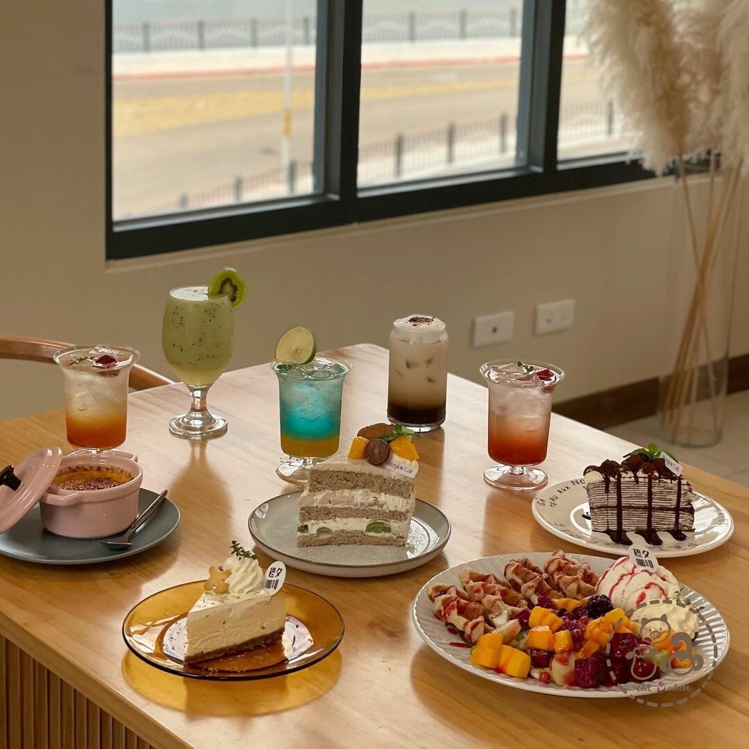 橙夕咖啡：竹圍漁港韓系咖啡廳